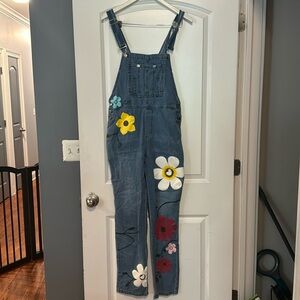 Amazon Essentials Blue Floral Jumpsuit